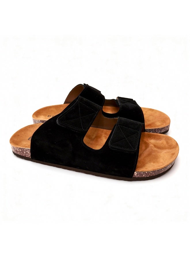 Stylish men's slippers with a modern and comfortable design – genuine leather and non-slip orthopedic sole, available in various sizes and colors. - Image 5